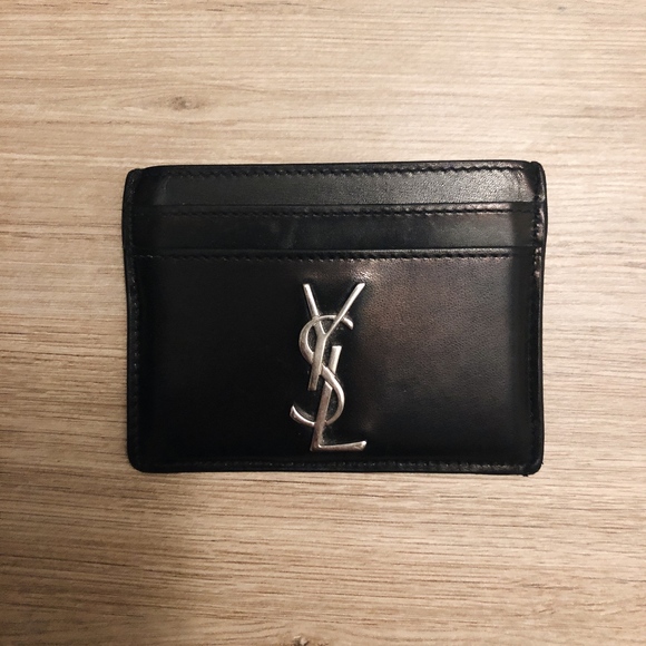ヘアアクセサリー Saint Laurent Black Monogram credit card holder Saint Laurent Monogram black credit card holder | TheDoubleF